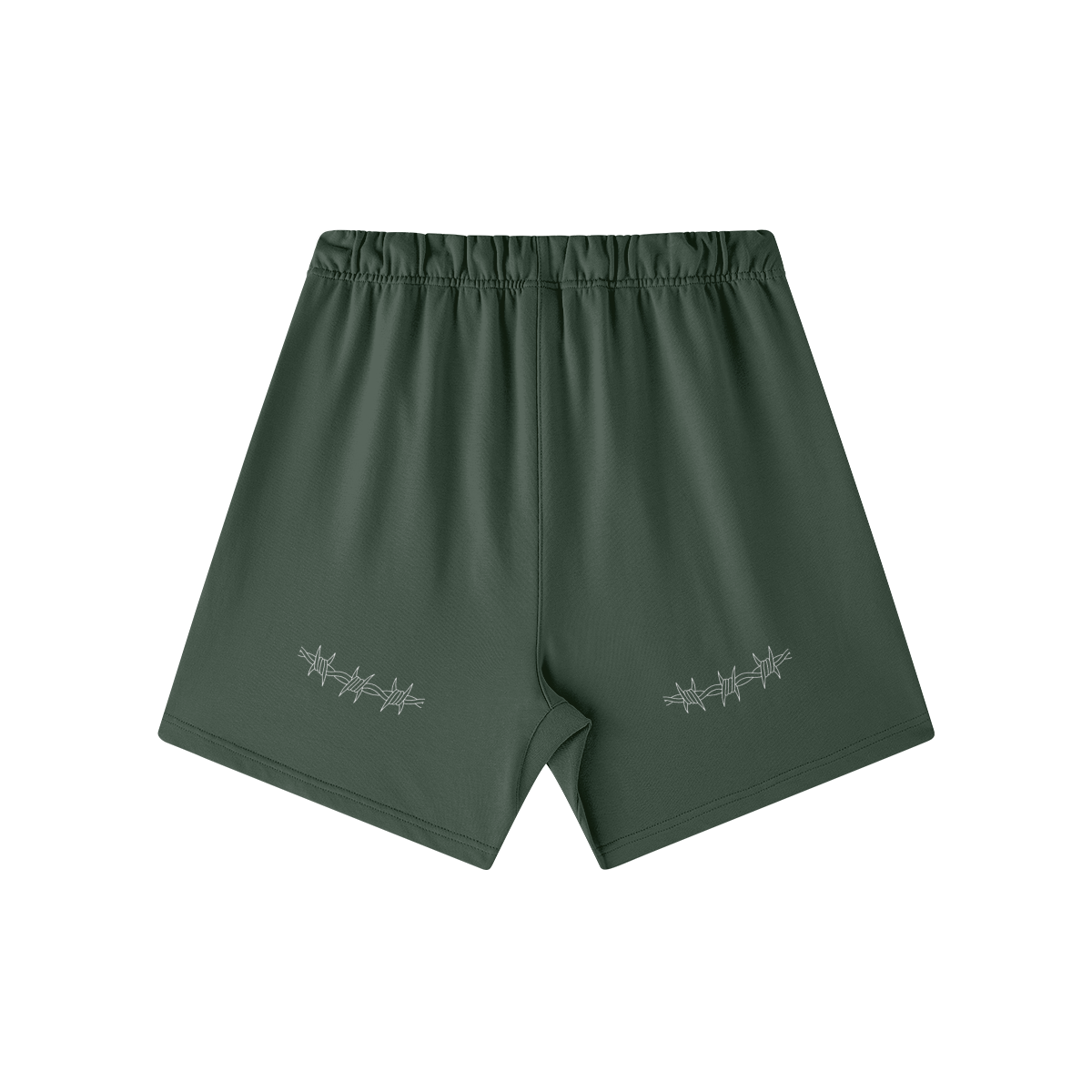 barbed wire shorts • oversized